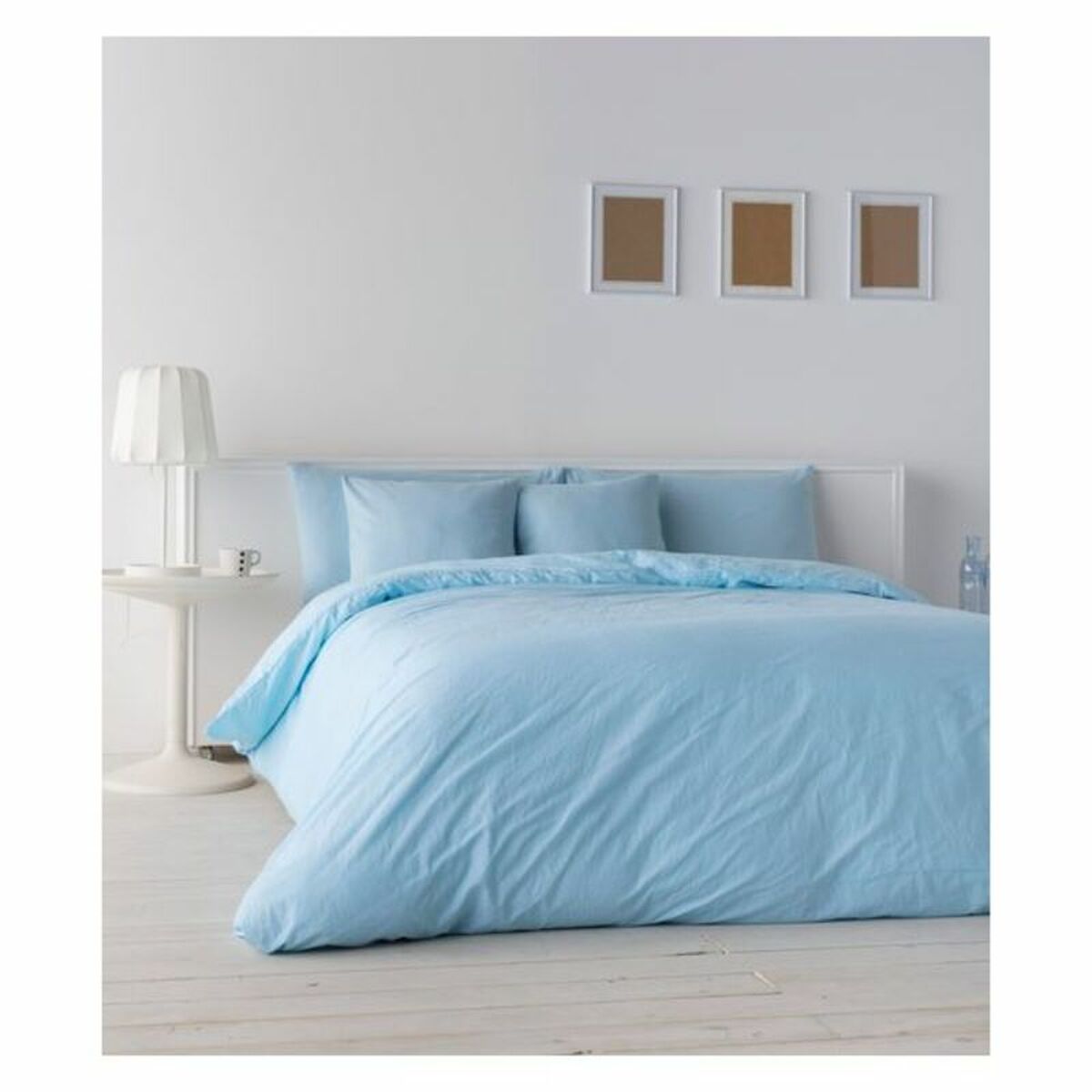 Naturals Lino Duvet Cover Light Blue-3
