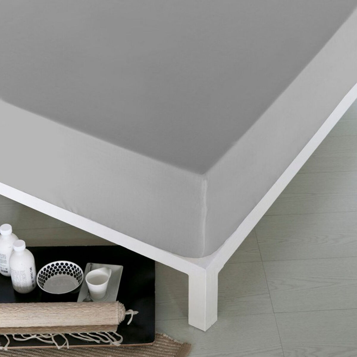 Подогнанный нижний лист Naturals Зеленый-2