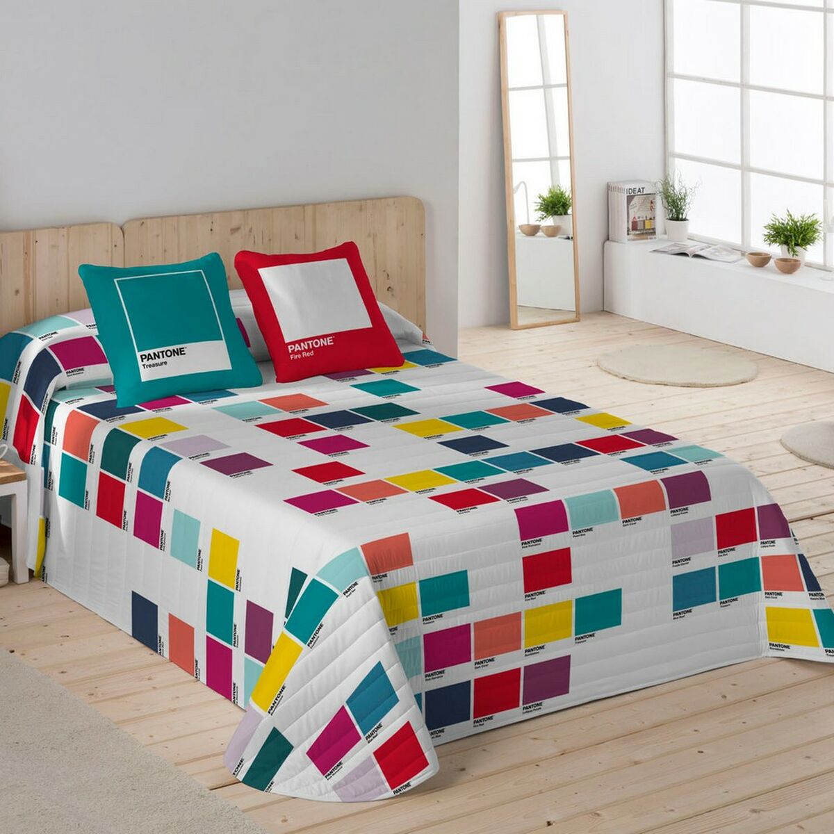 Mosaic Colorfull Pantone bedspread-3