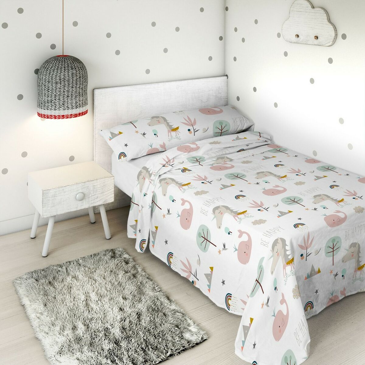 Tabletop sheet Haciendo el Indio Rainbowland 180 x 270 cm (105 bed)-2