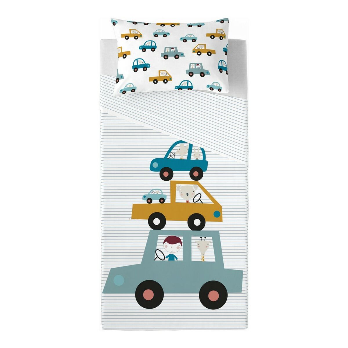 Tabletop sheet Haciendo el Indio Cars 160 x 270 cm (90 bed)-2