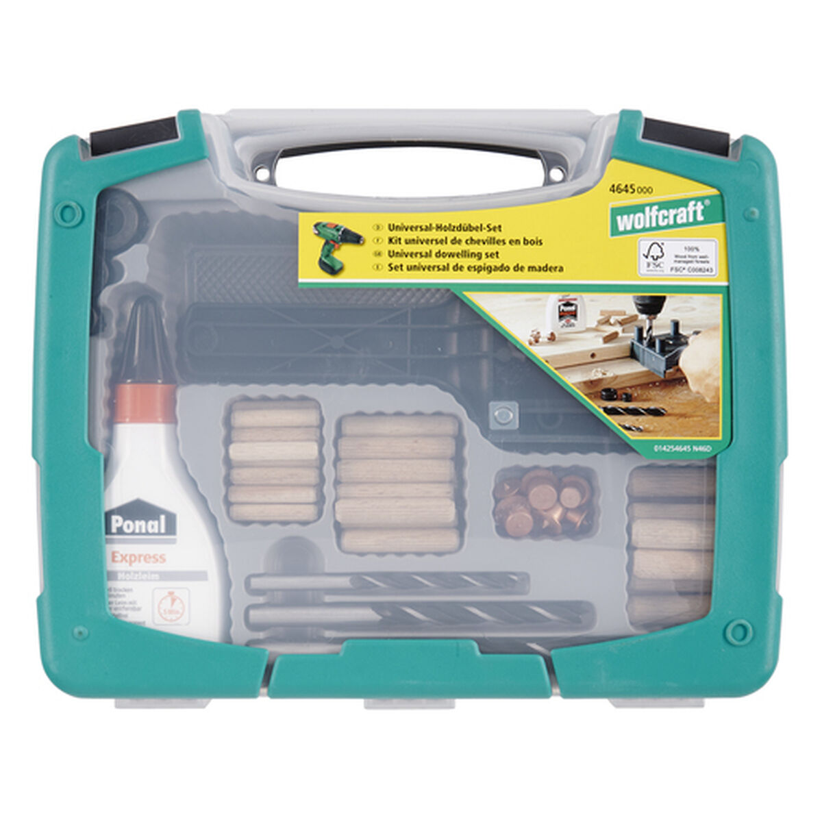 Wood assembly kit Wolfcraft 4645000 Universale 79 Oggetti-2