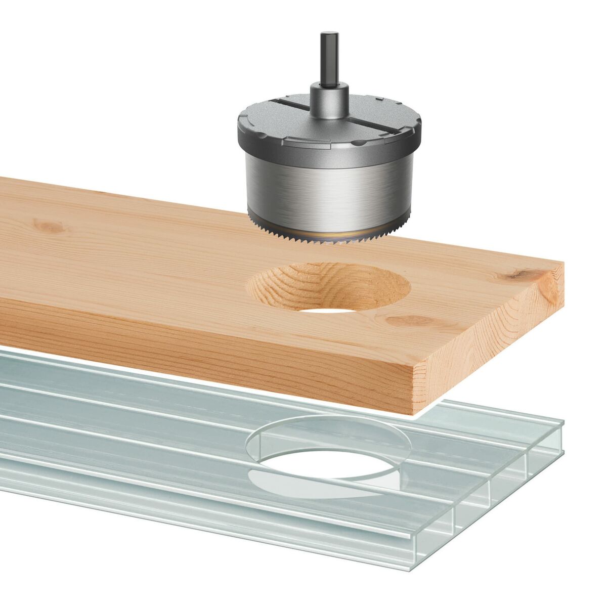 Hole Saw Wolfcraft Professional 2220000 Ø 28-74 mm-2