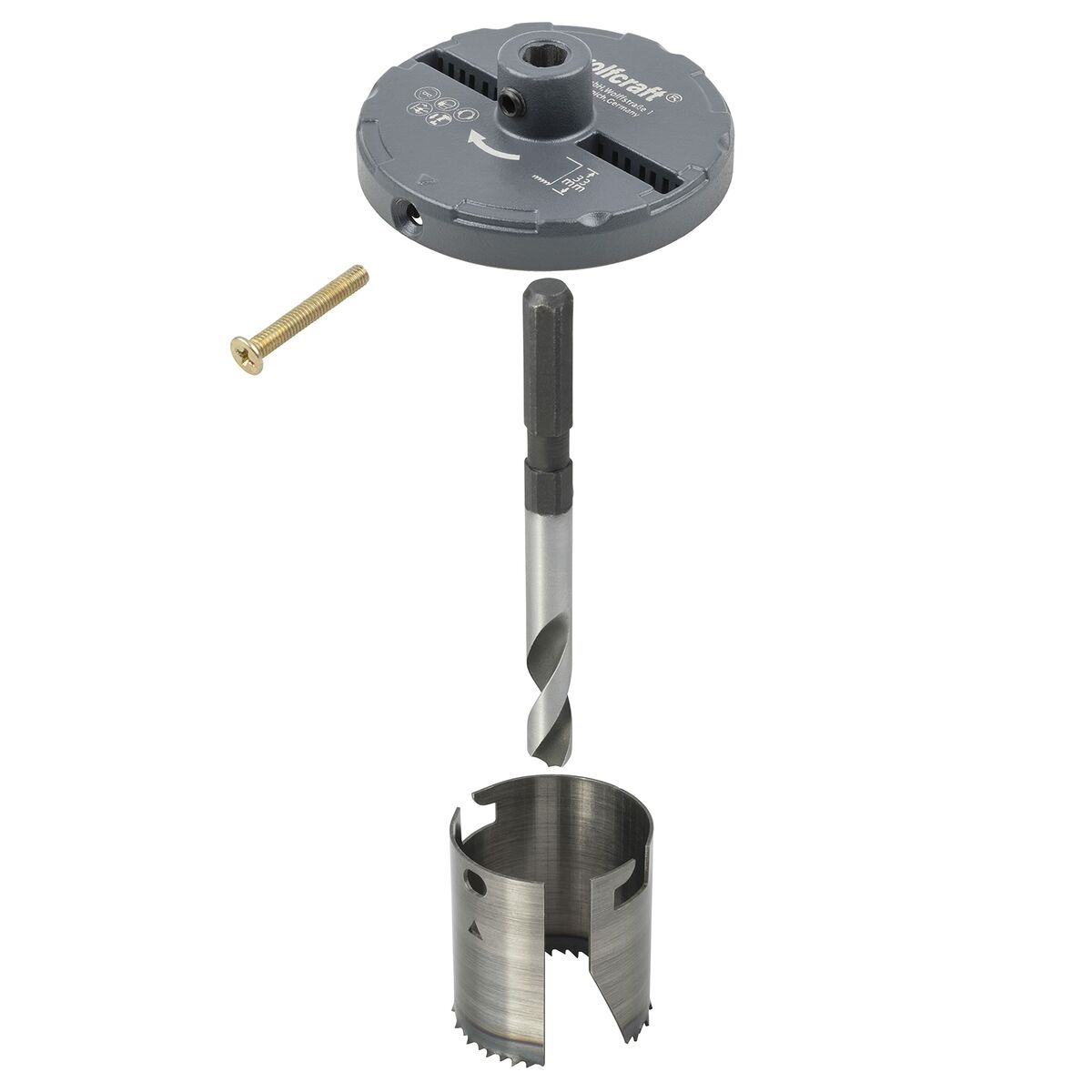 Hole Saw Wolfcraft Professional 2220000 Ø 28-74 mm-7