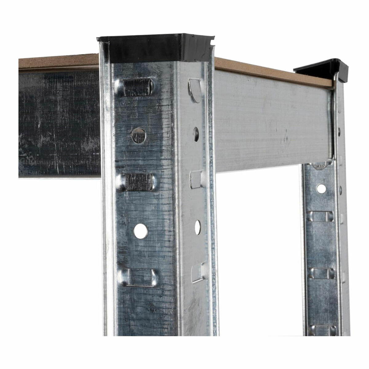 Étagère en acier inoxydable en bois Kinzo 5 étagères 750 kg 75 x 30 x 172 cm-2
