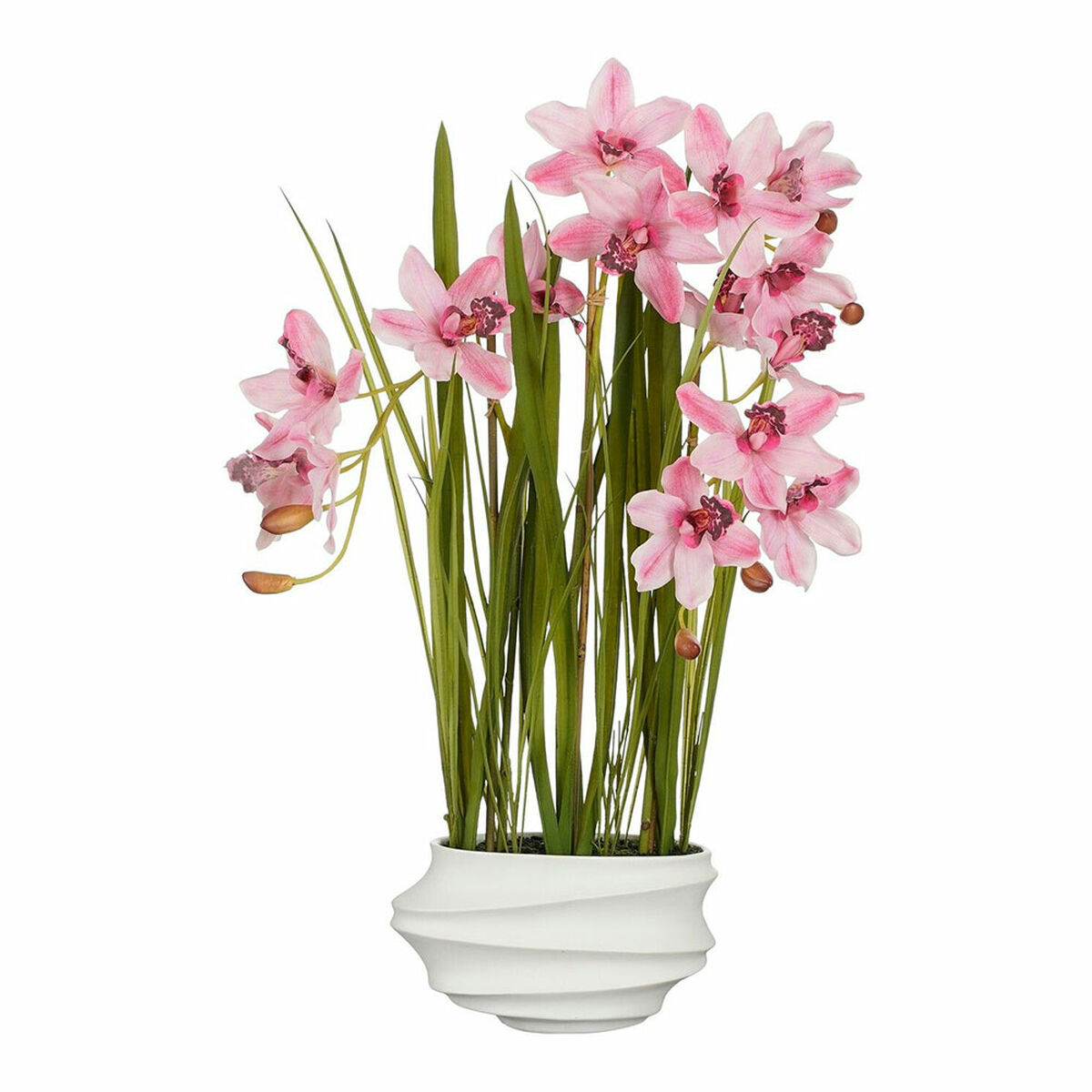 نبات الزينة Mica Decorations Cymbidium polyester Orchid 81 × 49 × 40 سم