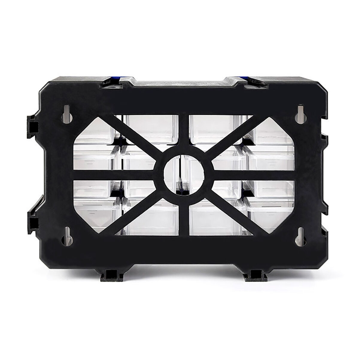 Çok fonksiyonlu göğüs Workpro Şeffaf 12 çekmeceli İstiflenebilir-4