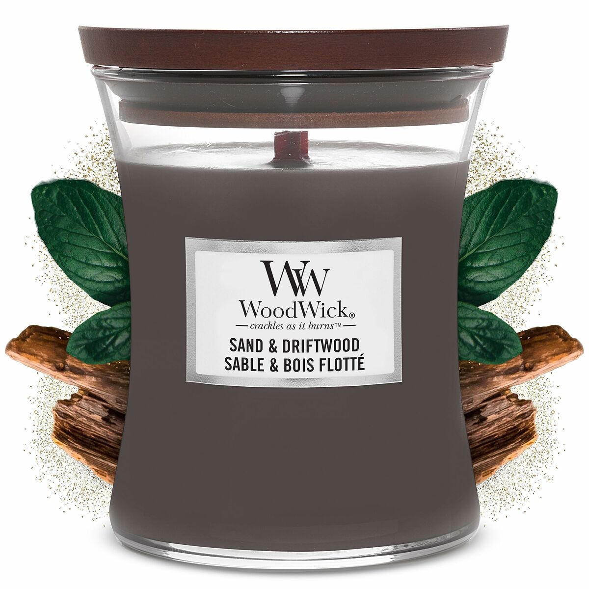Ароматизированная свеча Woodwick Sand & Driftwood 275 g-2