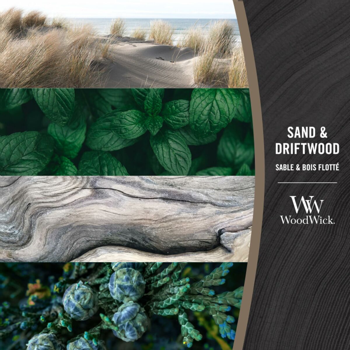 Ароматизированная свеча Woodwick Sand & Driftwood 275 g-4