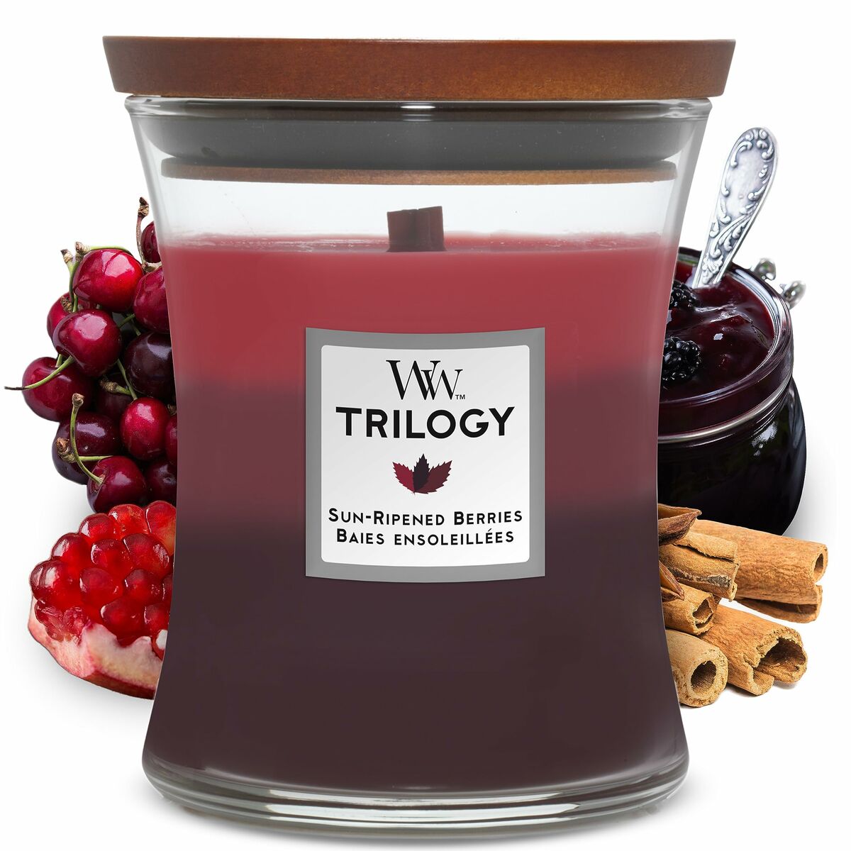 Ароматизированная свеча Woodwick Black Cherry 275 g-2
