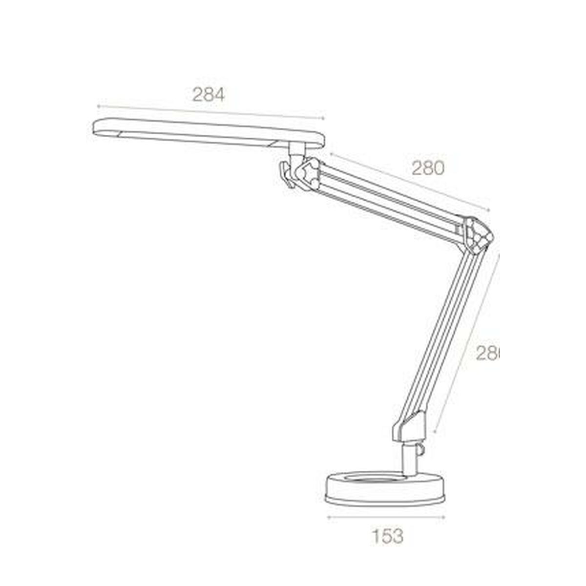 Flexo/Үстел шамы Archivo 2000 Led4Stars Күміс алюминий ABS 394 Lm-2