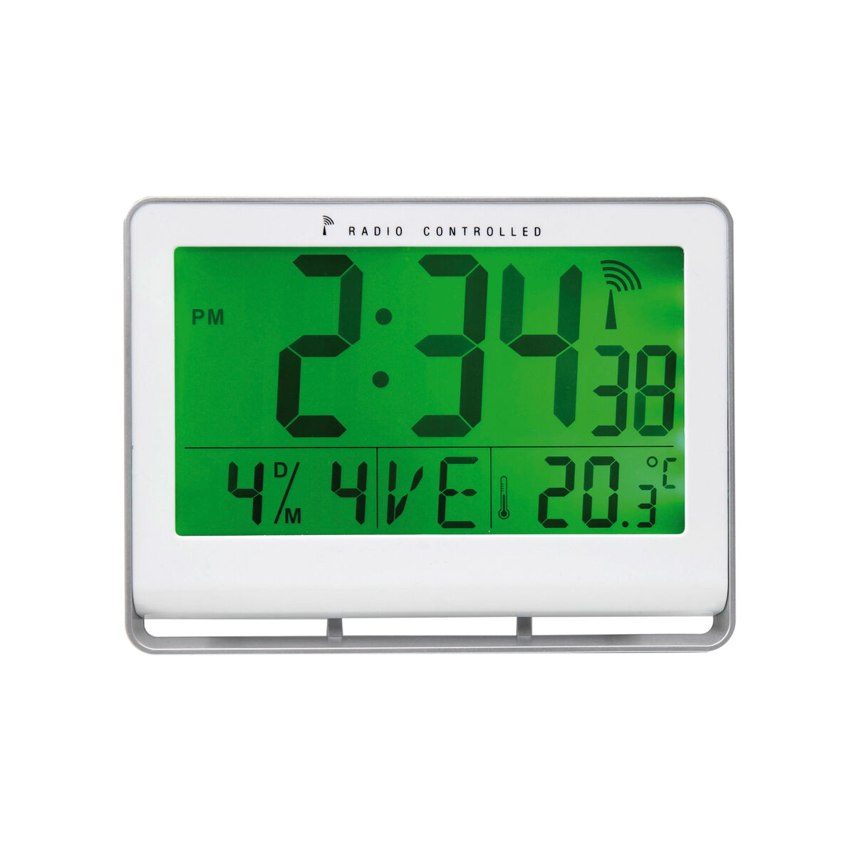 Archivo 2000 ABS Desktop Clock Grey Rectangular