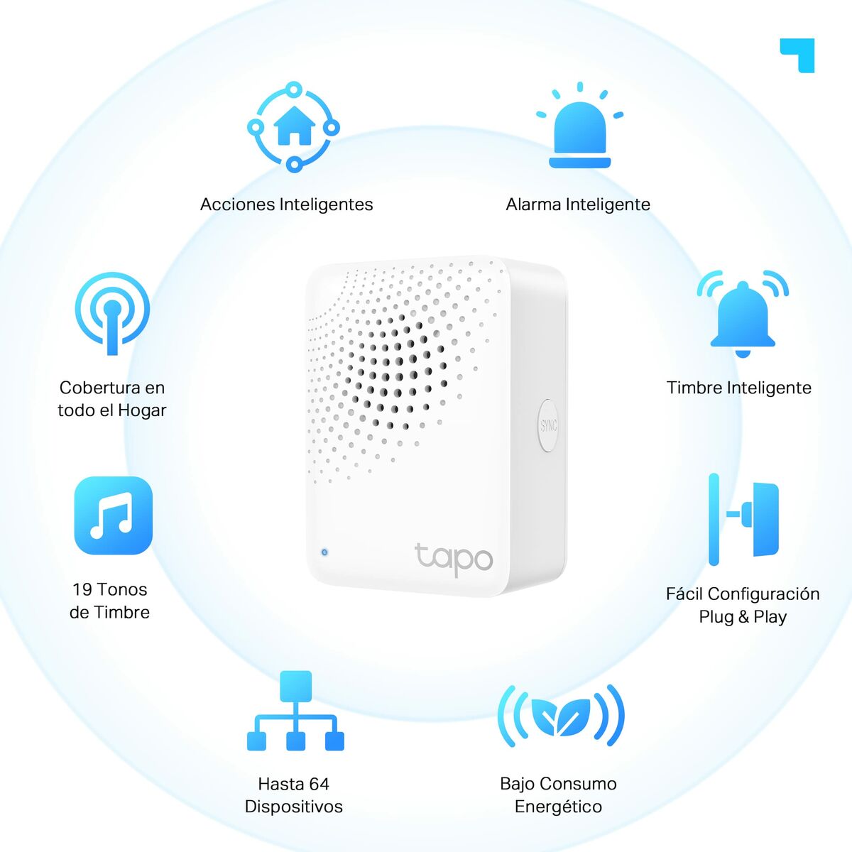 Датчик Движения TP-Link Tapo H100 Белый-4