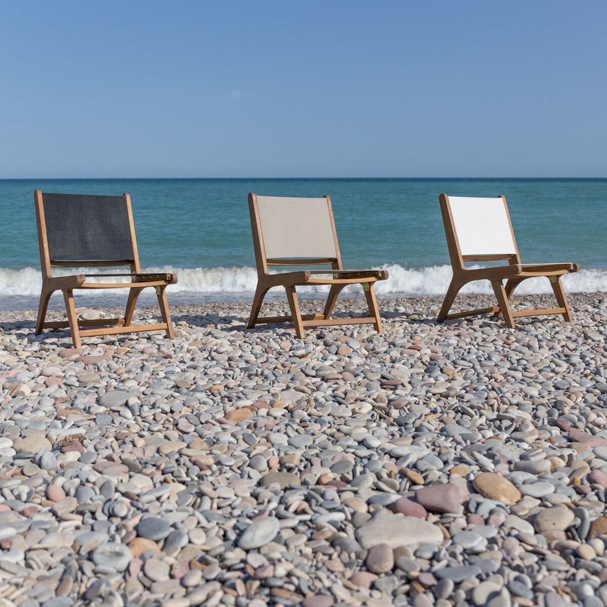 Садовое кресло Nina 50 x 64 x 75 cm Белый древесина акации-4