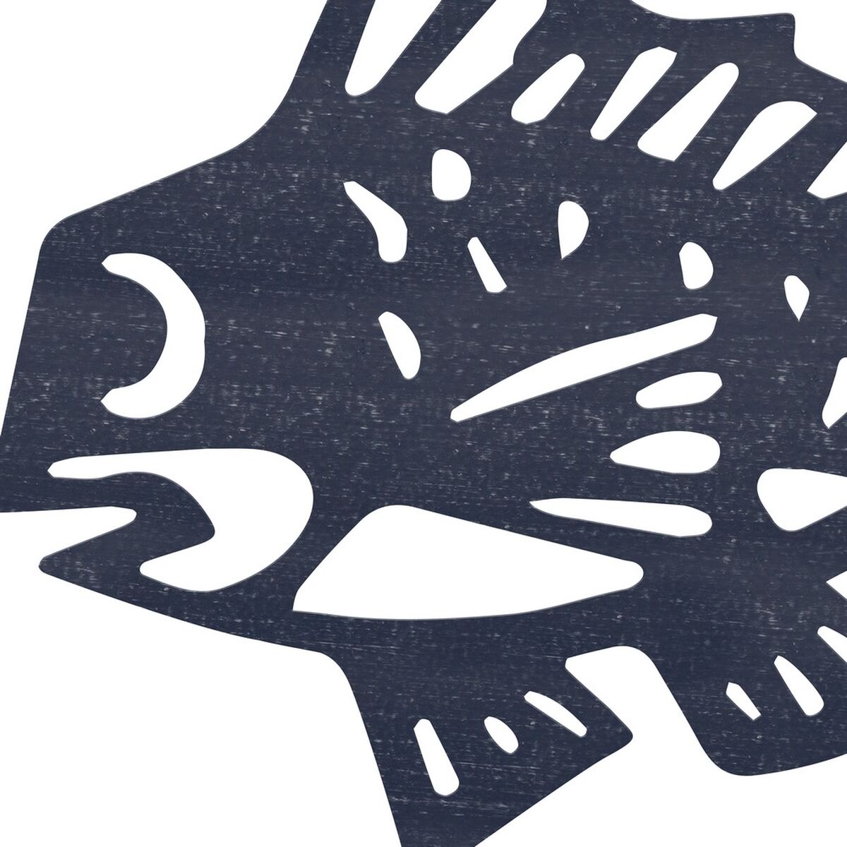 Gemälde Fisch Metall Dunkelblau 36 x 26 cm-2