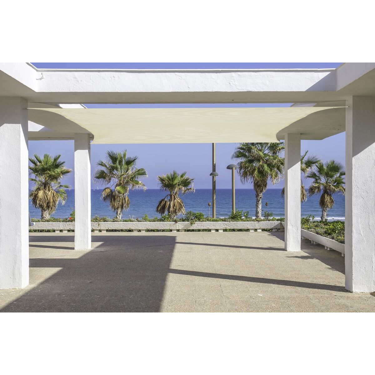 Навесы Бежевый полиэтилен 500 x 500 x 0,5 cm Тент-2