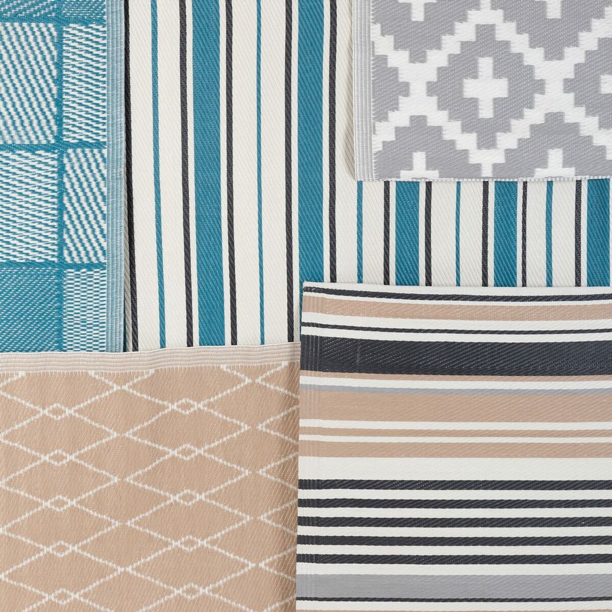 Milos köçesi üçin haly Gök polipropilen-2