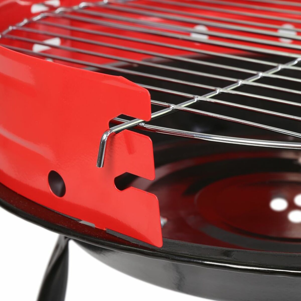 Мангал Чёрный Красный 34 x 34 x 55 cm-2
