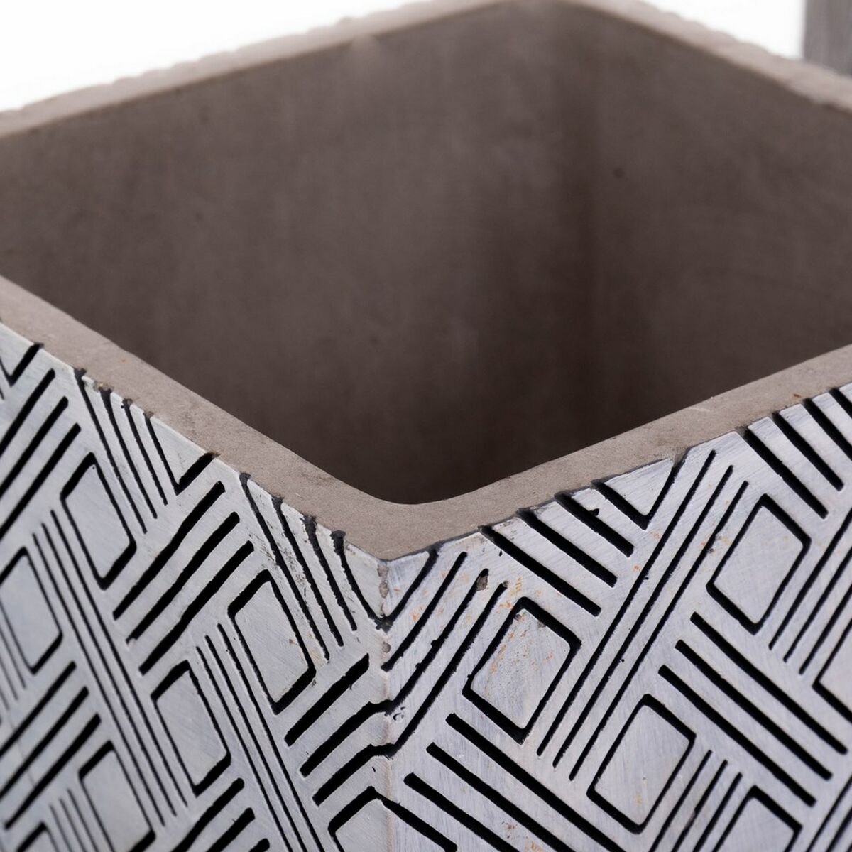 Набор кашпо Fiore Цемент Квадратный 14 x 14 x 12 cm (4 штук)-2