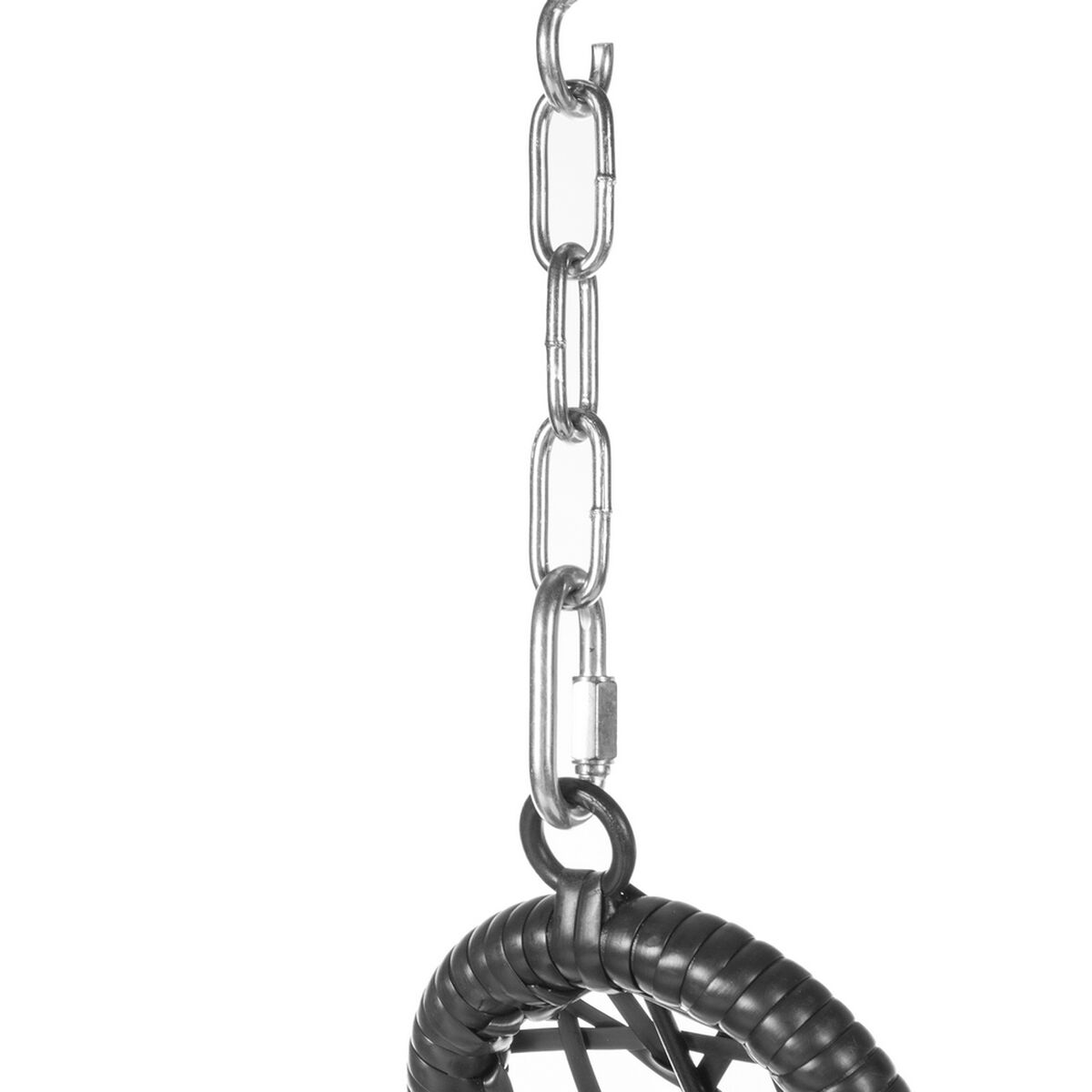 Подвесное садовое кресло Dido Чёрный ротанг 82 x 84 x 132 cm-2