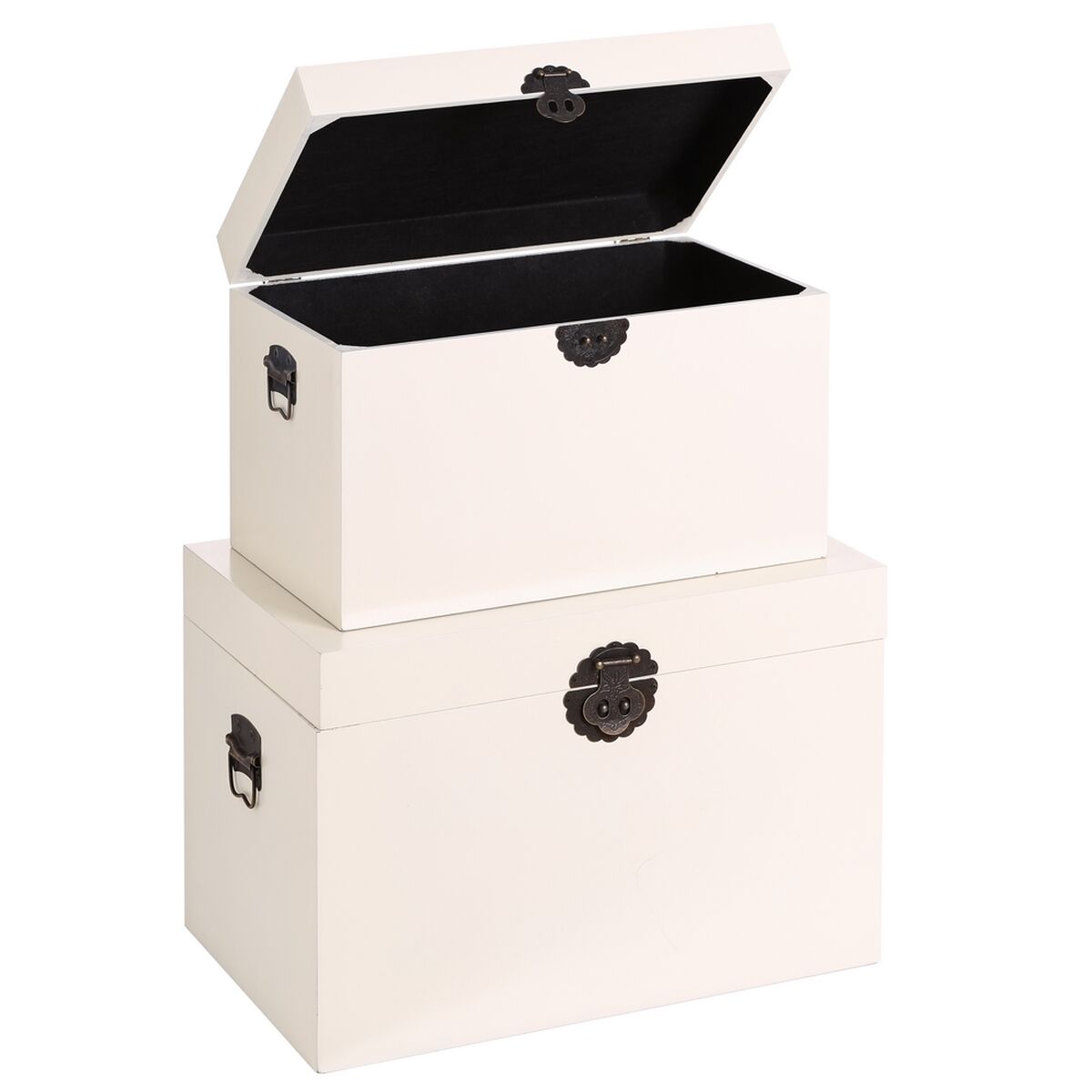 Набор сундуков ORIENTE Деревянный 60 x 40 x 42 cm (2 Предметы)-4