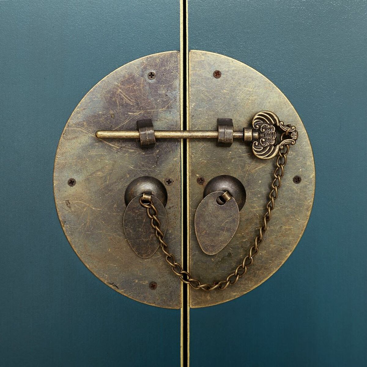 ТВ шкаф ORIENTE 130 x 24 x 50,5 cm Синий Деревянный MDF-3