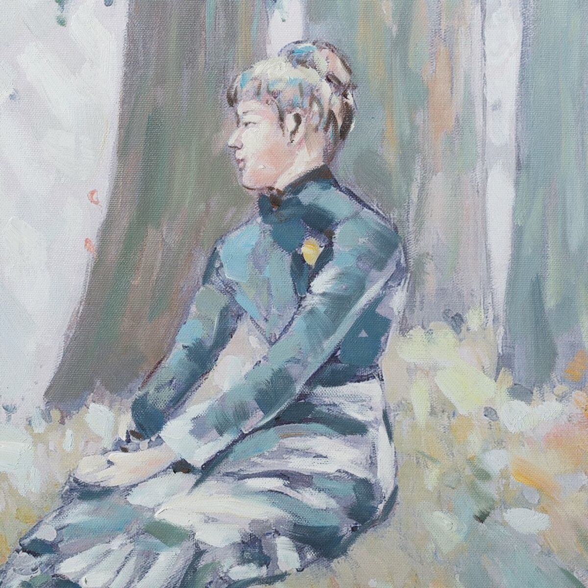 Полотно 76,2 x 4 x 76,2 cm Деревья-2