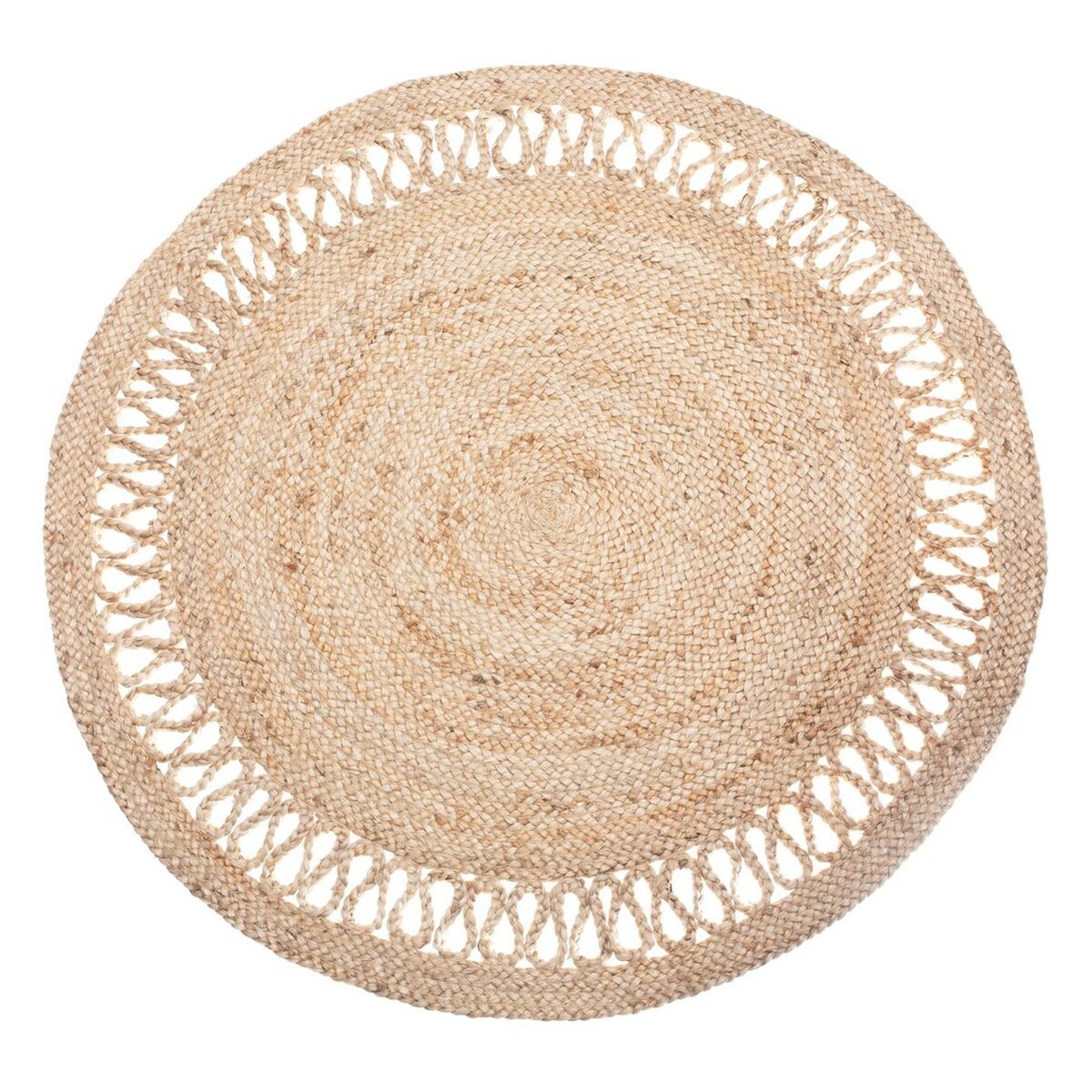 Ковер 120 x 120 x 1 cm Натуральный Джут