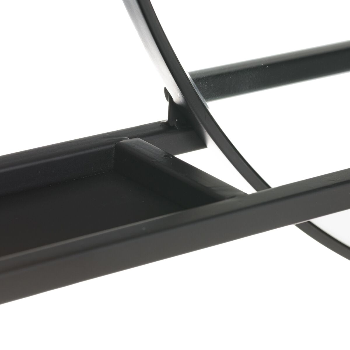 Настенное зеркало 120 x 10 x 70 cm Стеклянный Чёрный Металл-2