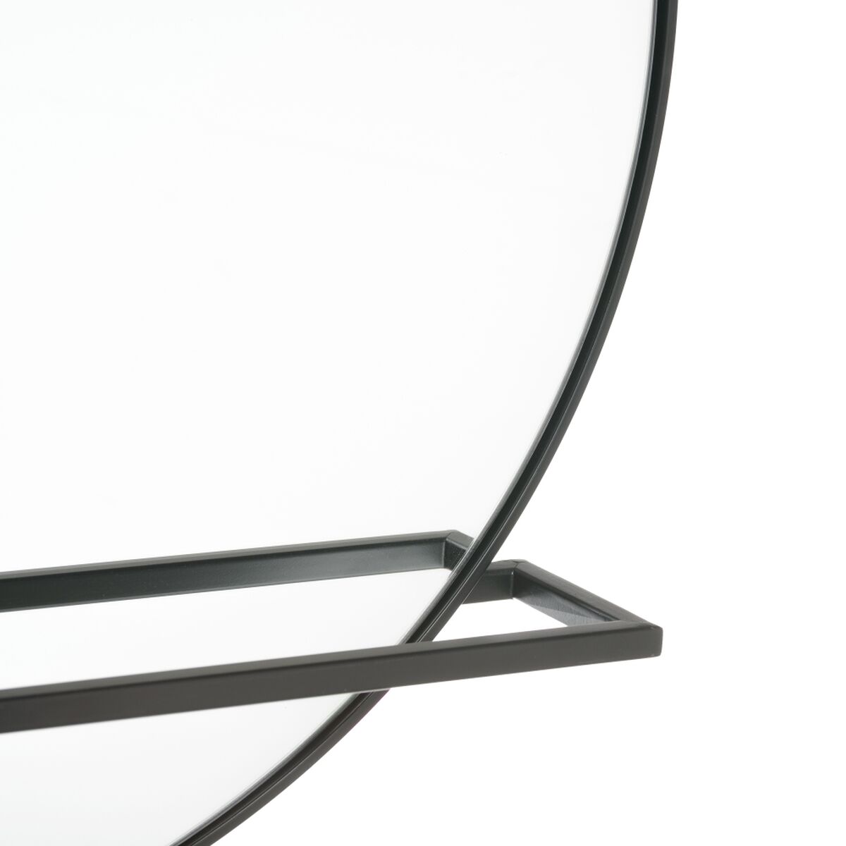 Настенное зеркало 120 x 10 x 70 cm Стеклянный Чёрный Металл-5