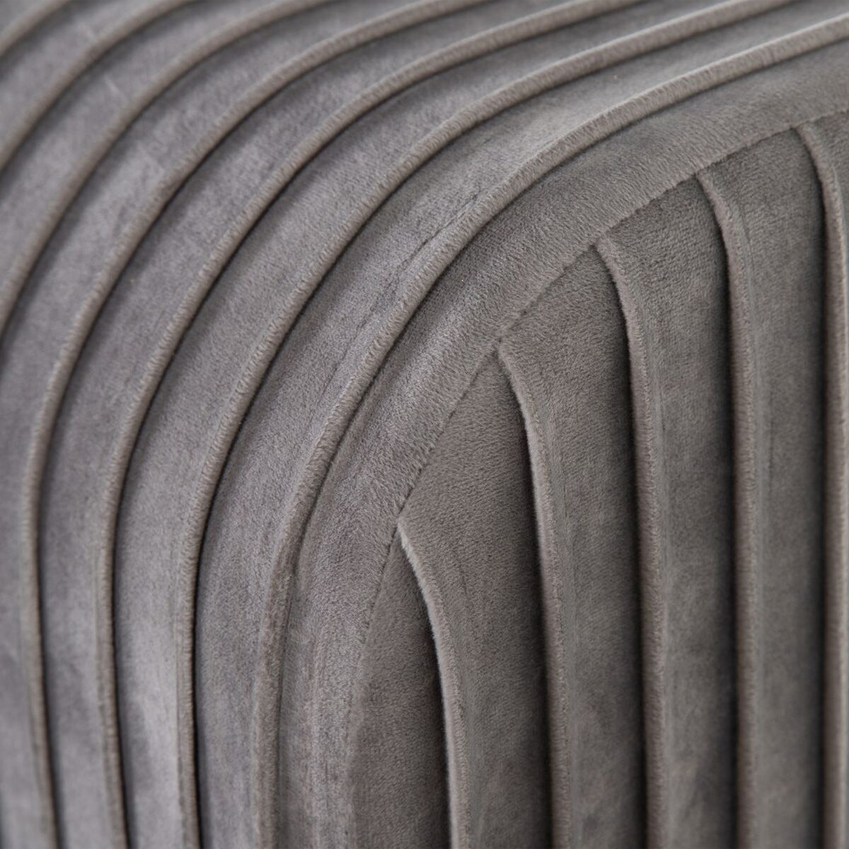 Банкетка 129 x 45,5 x 48 cm Синтетическая ткань Серый Металл-3