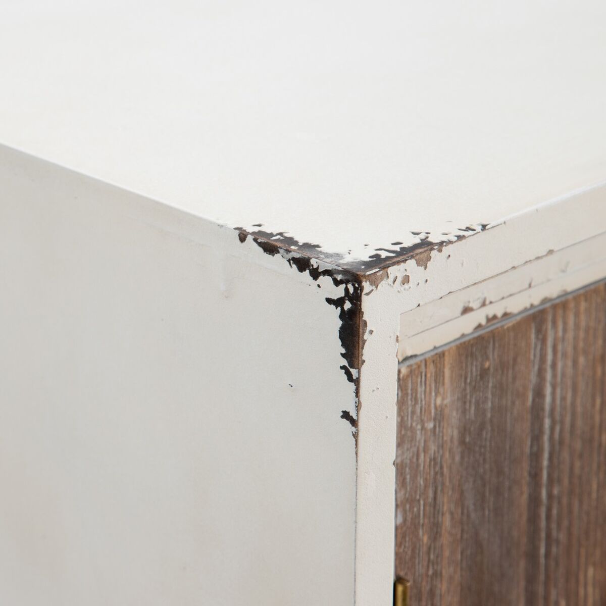 Шкаф NATURE 79 x 40 x 96 cm Натуральный Белый древесина ели Деревянный MDF-5