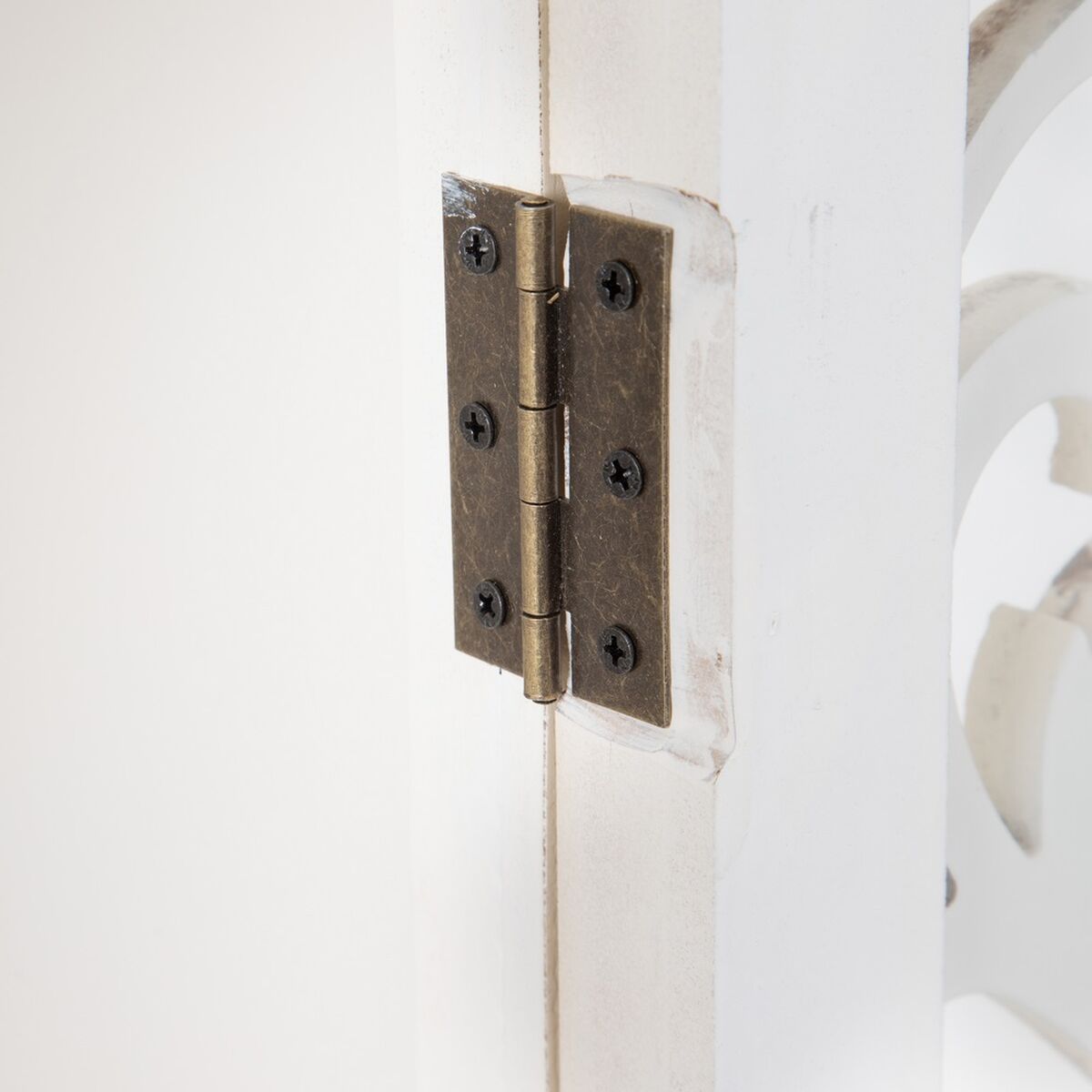 Шкаф SHABBY CHIC 71 x 40 x 111 cm Белый древесина ели Деревянный MDF-8