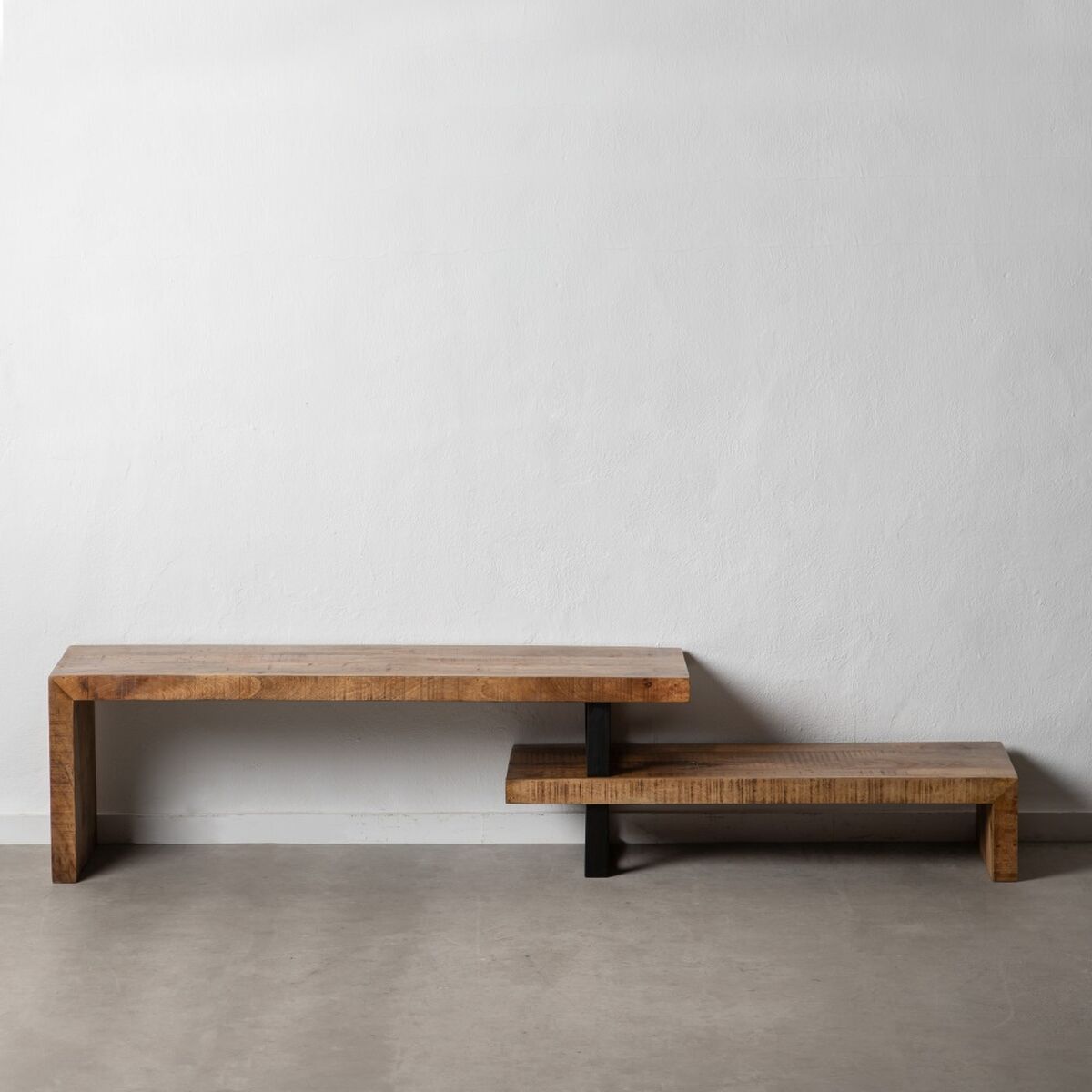 Устройство AVA Натуральный Чёрный Деревянный Железо 140 x 40 x 46 cm-2