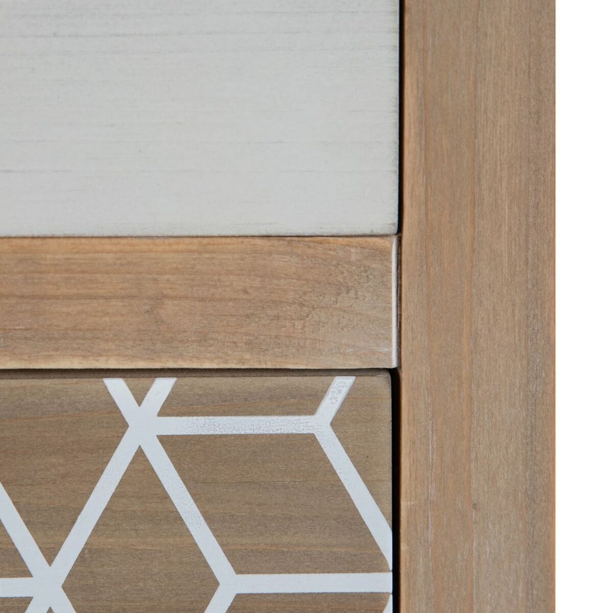 Ночной столик KENSY 40 x 30 x 55 cm Натуральный Деревянный Белый-5