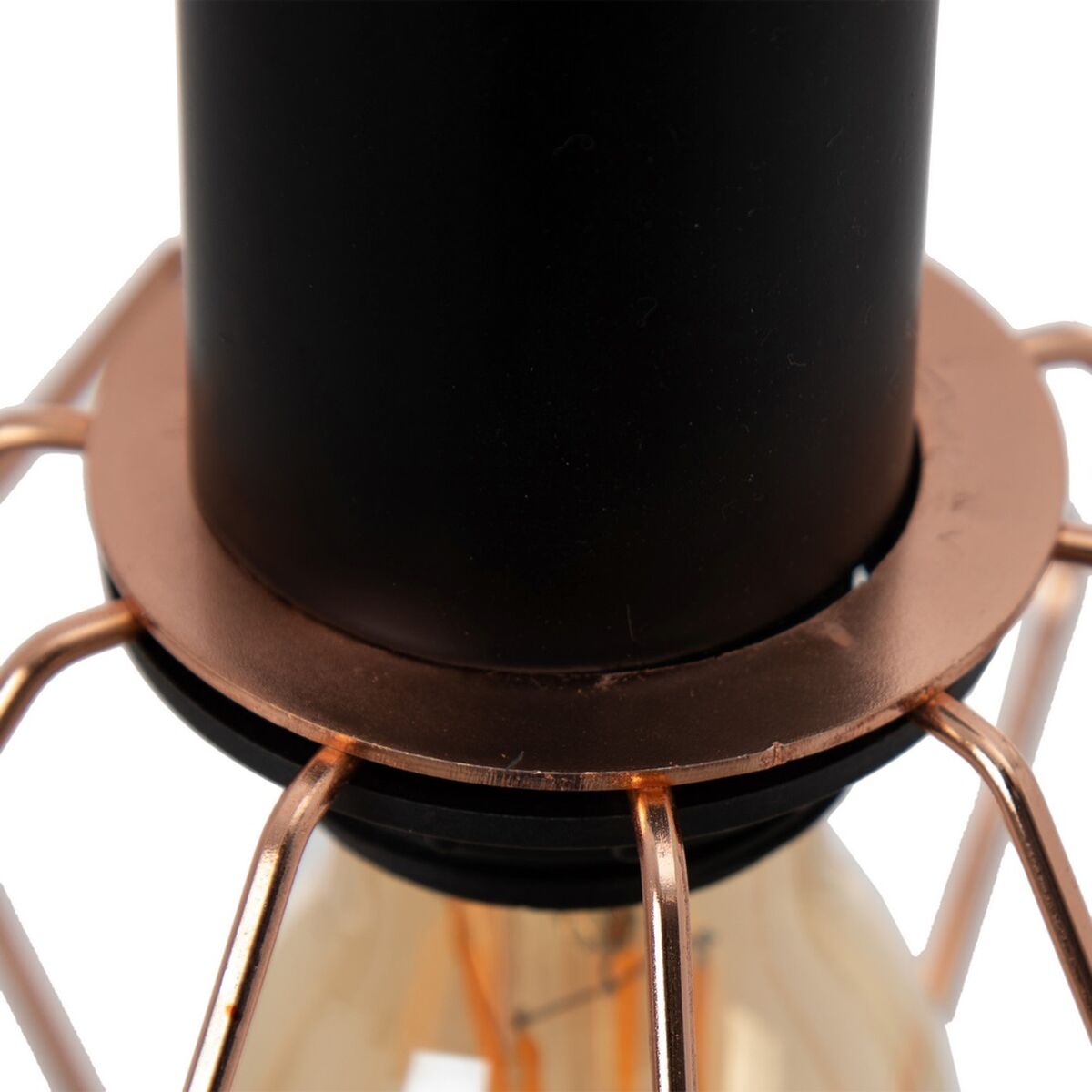 Потолочный светильник Чёрный Металл Медь Ø 15 cm 15 x 15 x 30 cm-5