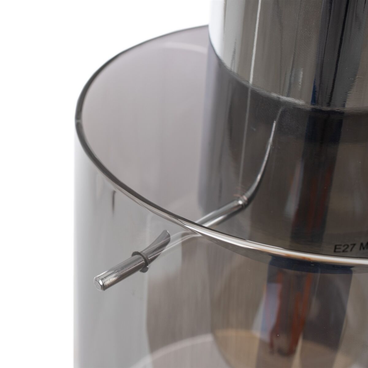 Потолочный светильник 13 x 13 x 120 cm Стеклянный Металл Серебряный Ø 15 cm-3