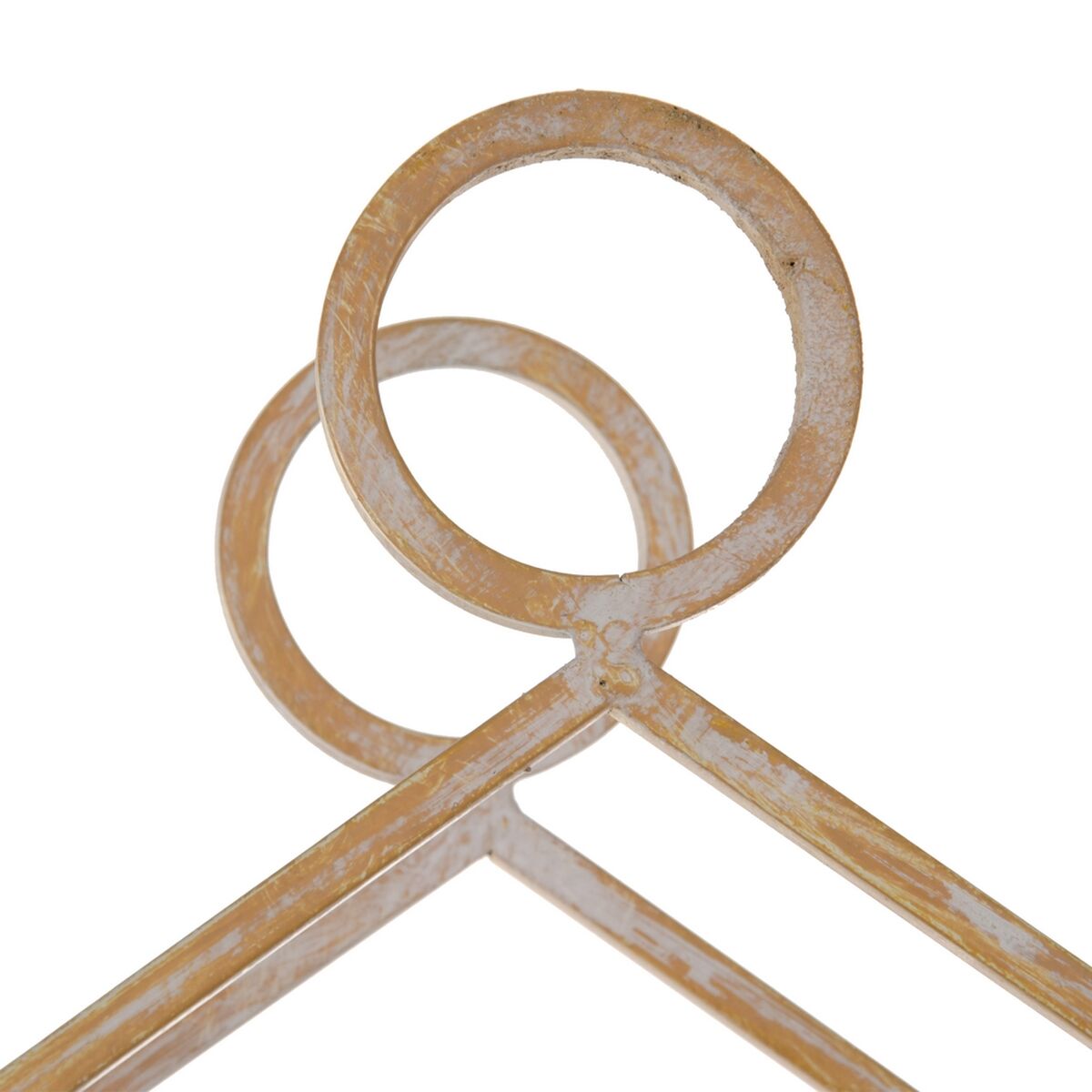 Полка 43 x 13 x 84 cm Натуральный Металл Белый-6