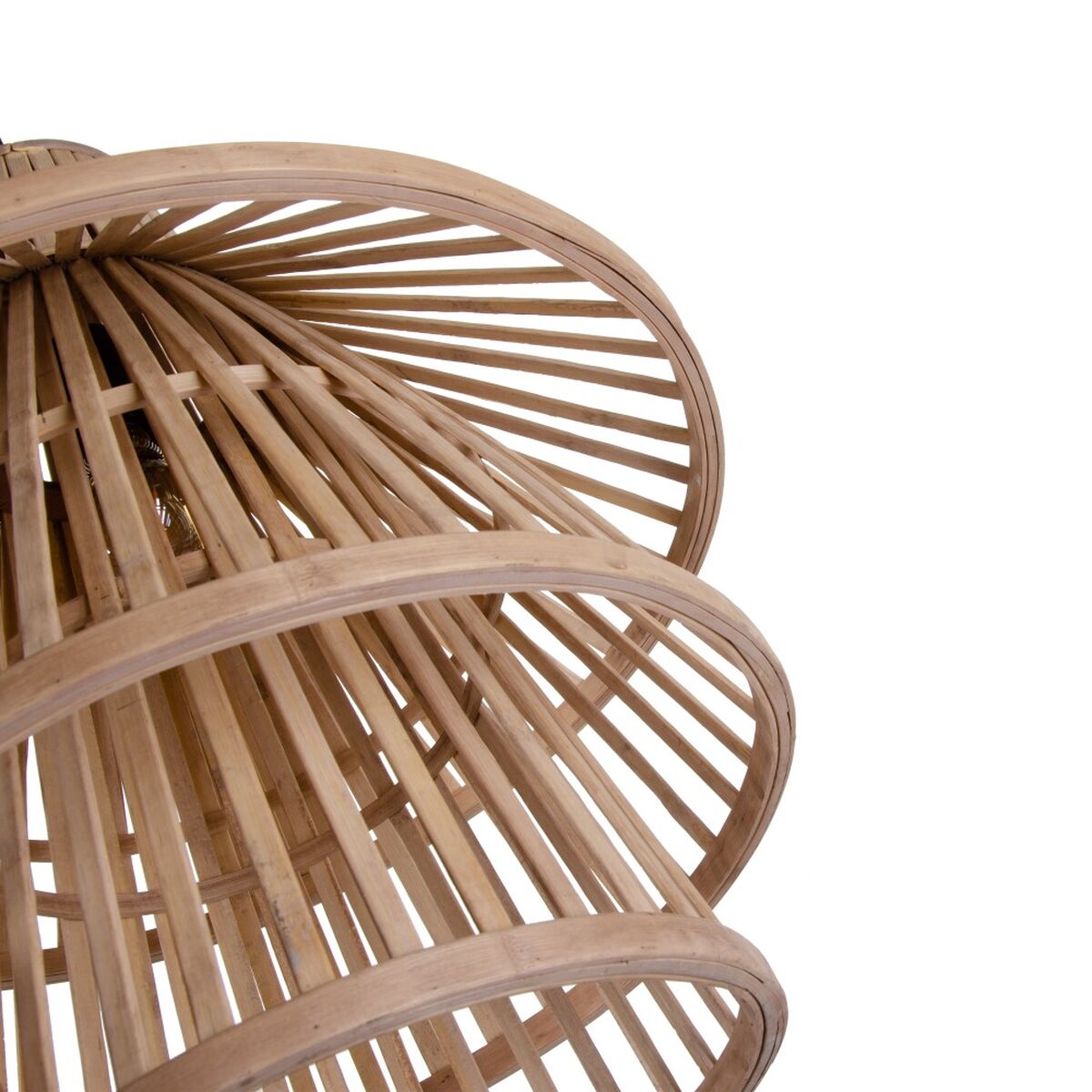 Потолочный светильник 53 x 53 x 54 cm Натуральный Чёрный Бамбук 220 V 240 V-5