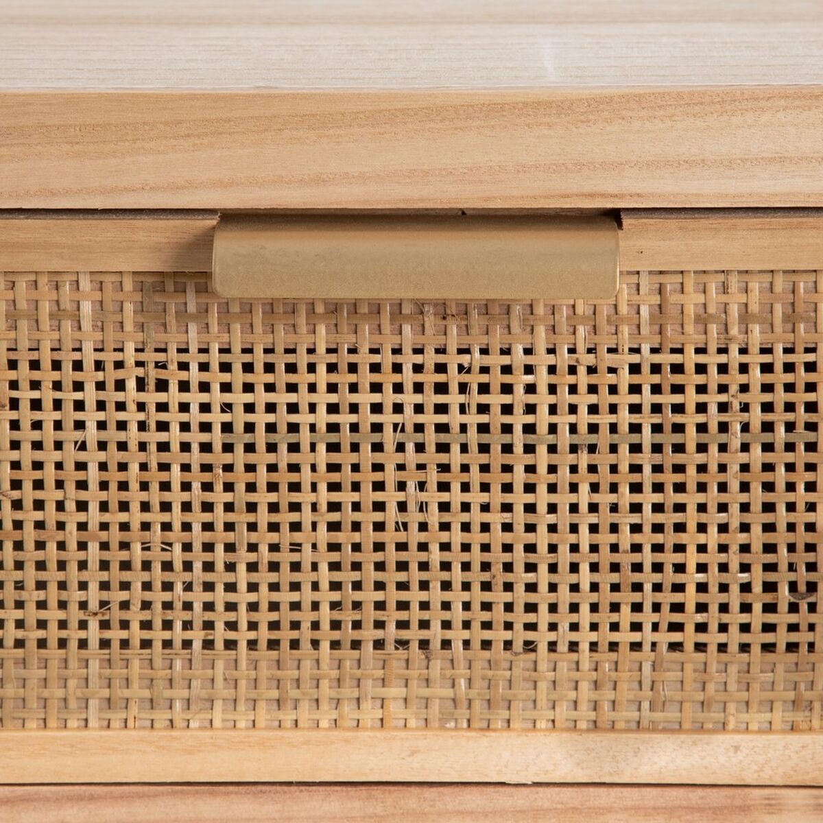 ТВ шкаф HONEY Натуральный Древесина павловнии Деревянный MDF 110 x 50 x 45 cm-6