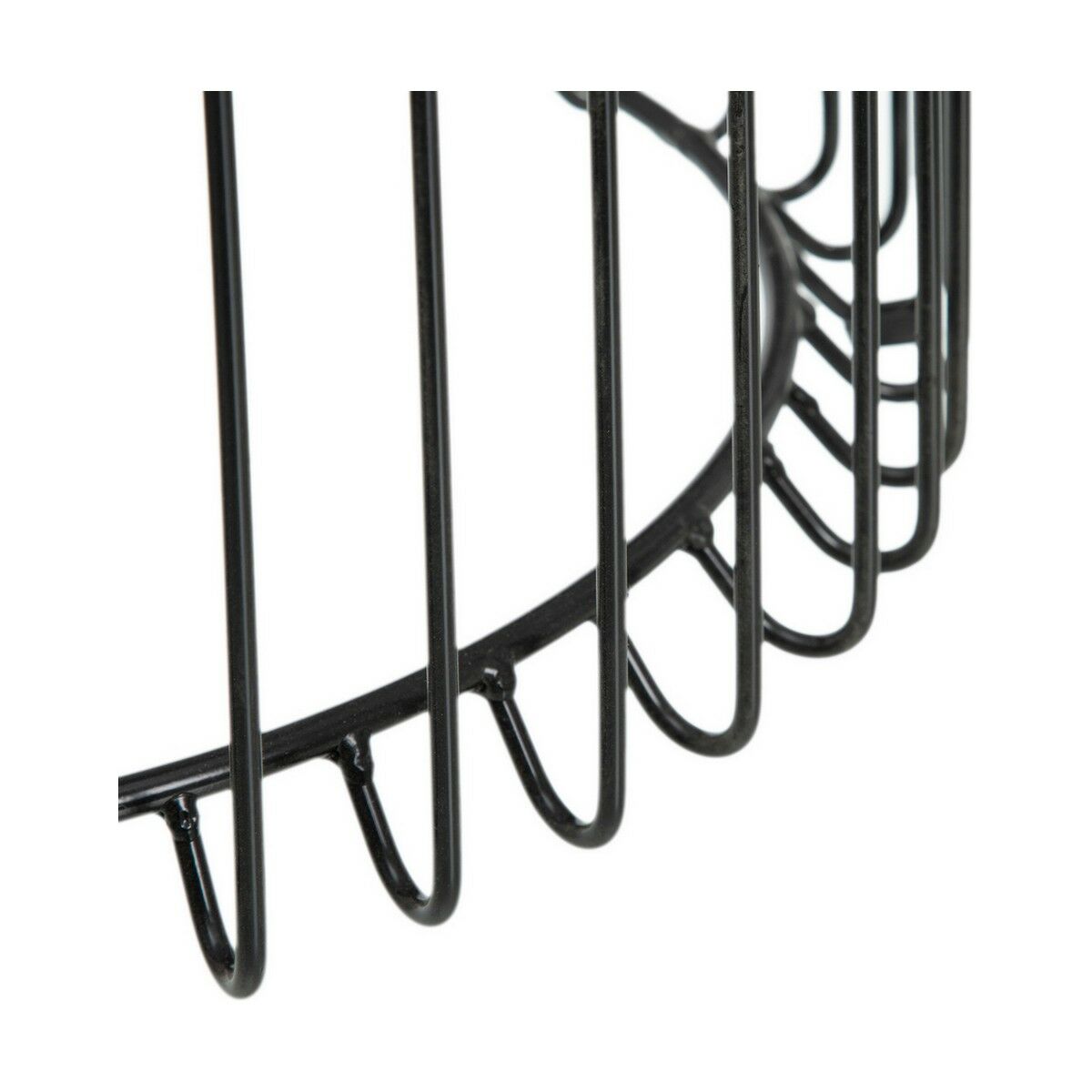 Вспомогательный стол Стеклянный Чёрный Металл 45 x 45 x 45 cm-3