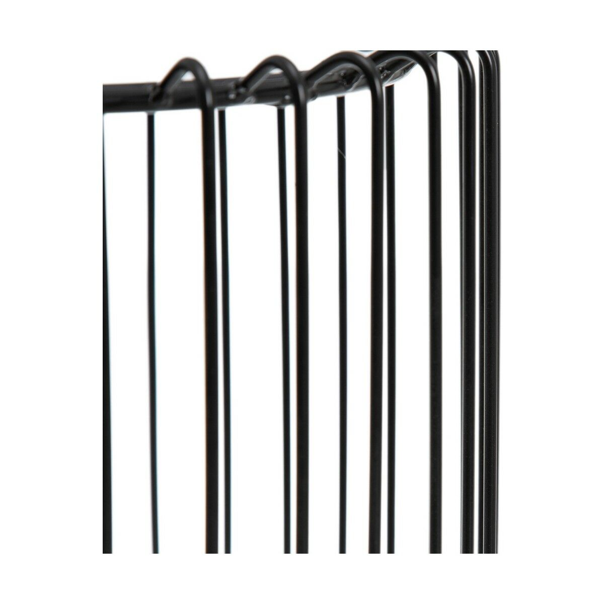 Вспомогательный стол Стеклянный Чёрный Металл 45 x 45 x 45 cm-4