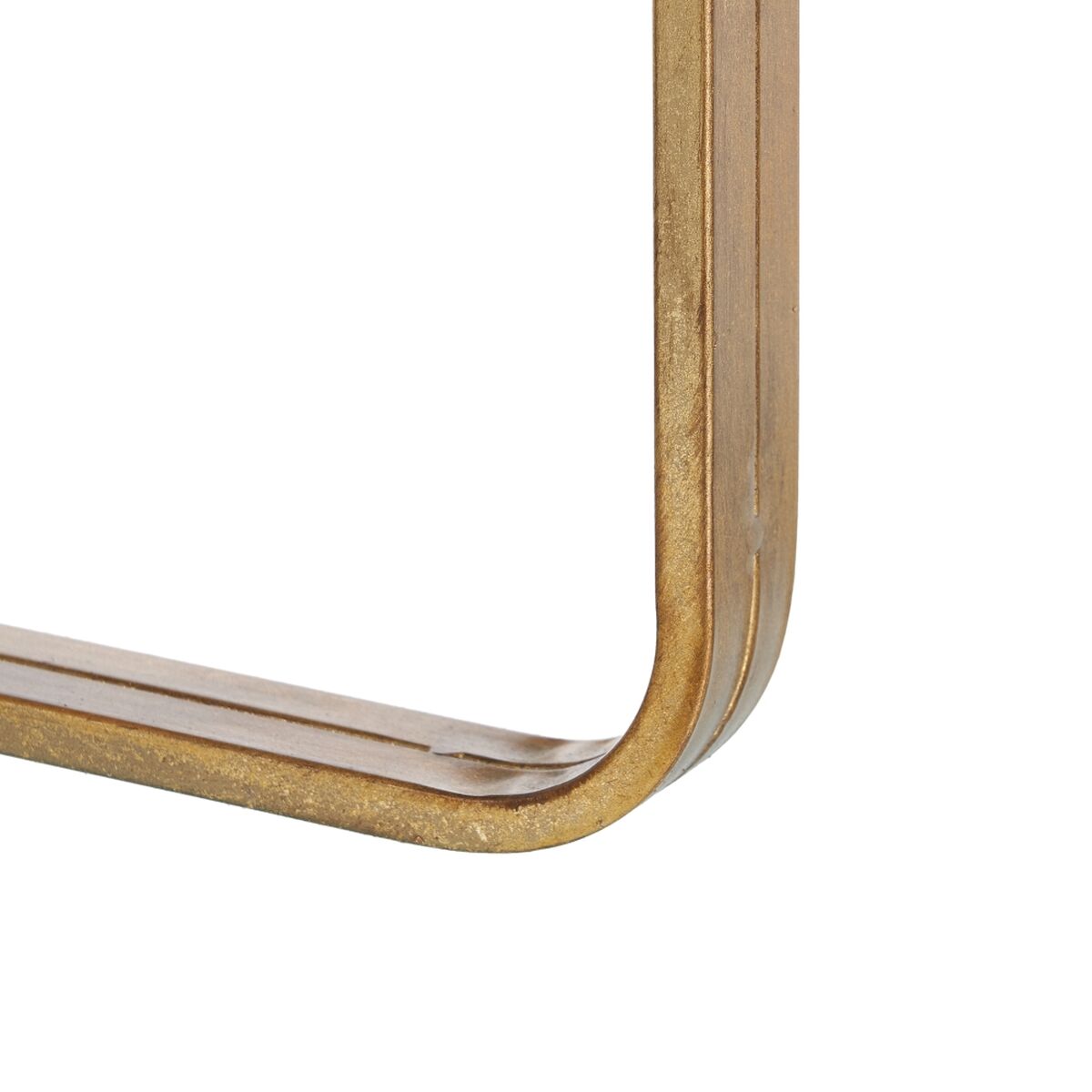 Вспомогательный стол 53,5 x 53,5 x 59 cm Стеклянный Позолоченный Металл-2