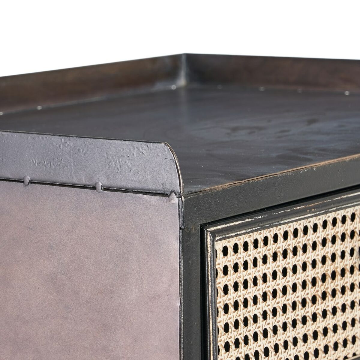 Device BRICK 55 x 38 x 140 cm Black Metal Brown-6