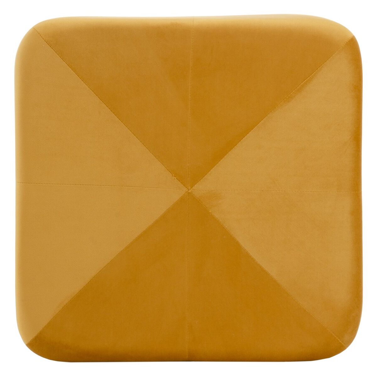 Пуф Синтетическая ткань Деревянный Охра 60 x 60 x 40 cm-3