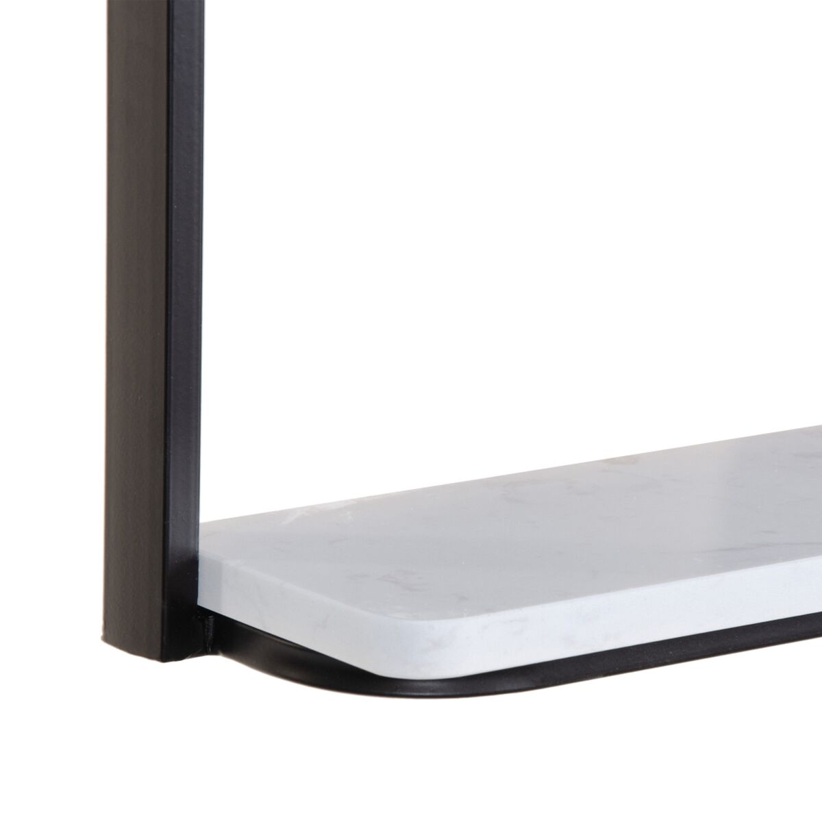 Настенное зеркало 60 x 2,5 x 90 cm Чёрный Металл Железо-4