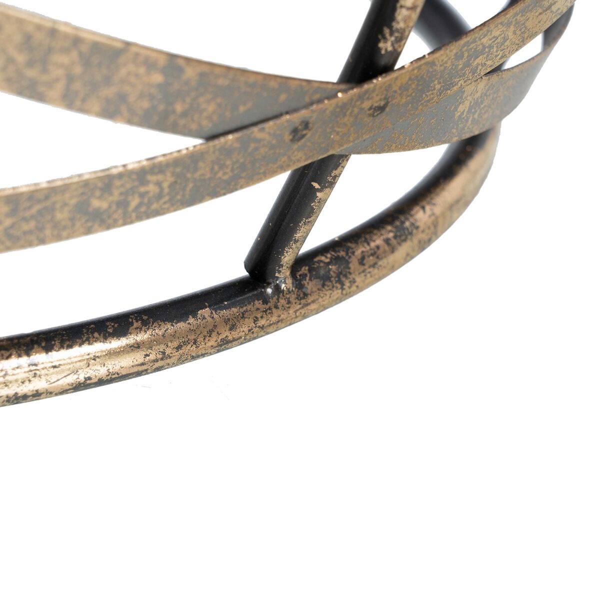 Вспомогательный стол 42 x 42 x 40 cm Стеклянный Серый Позолоченный Металл-2