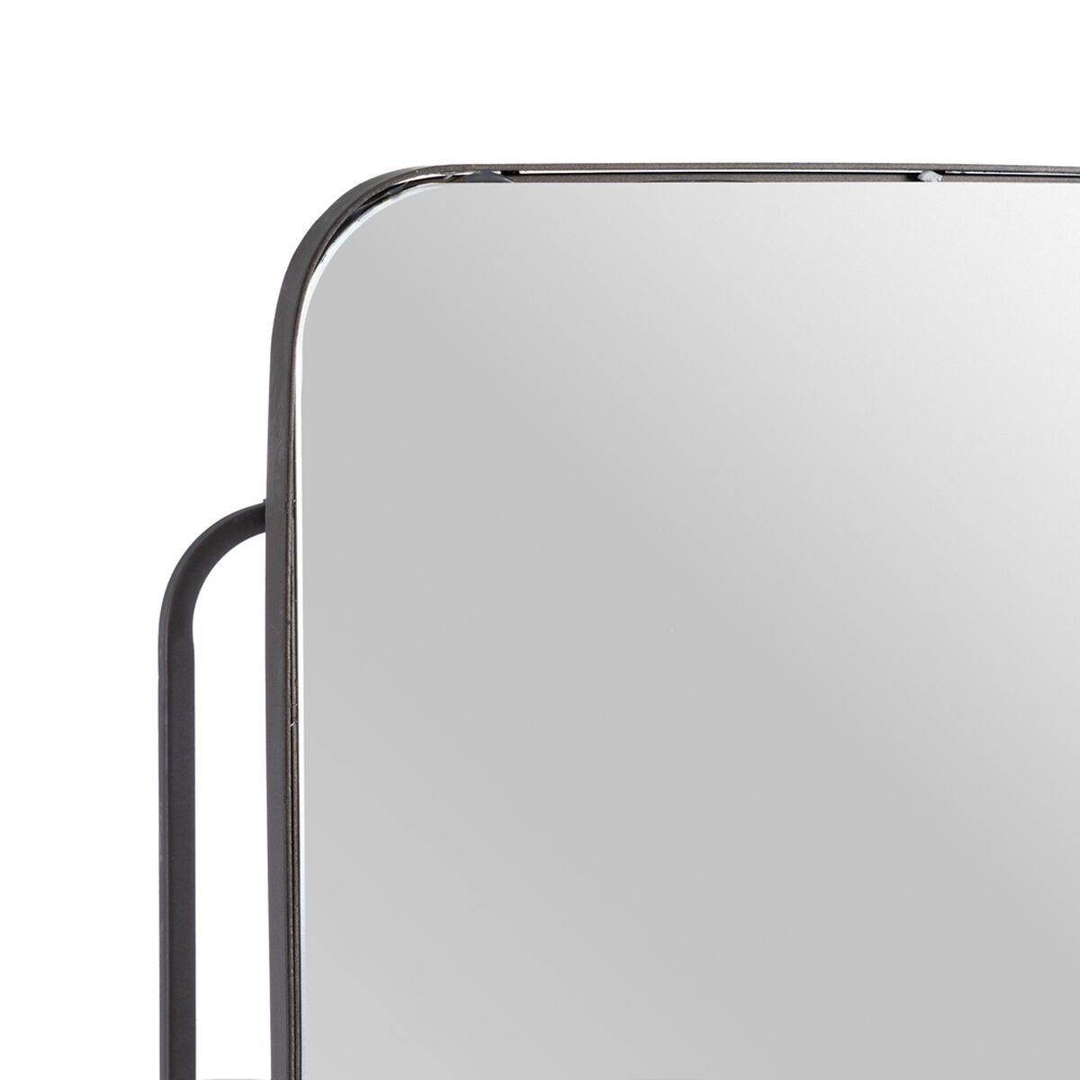 Настенное зеркало 35 x 15 x 81 cm Чёрный Металл-5