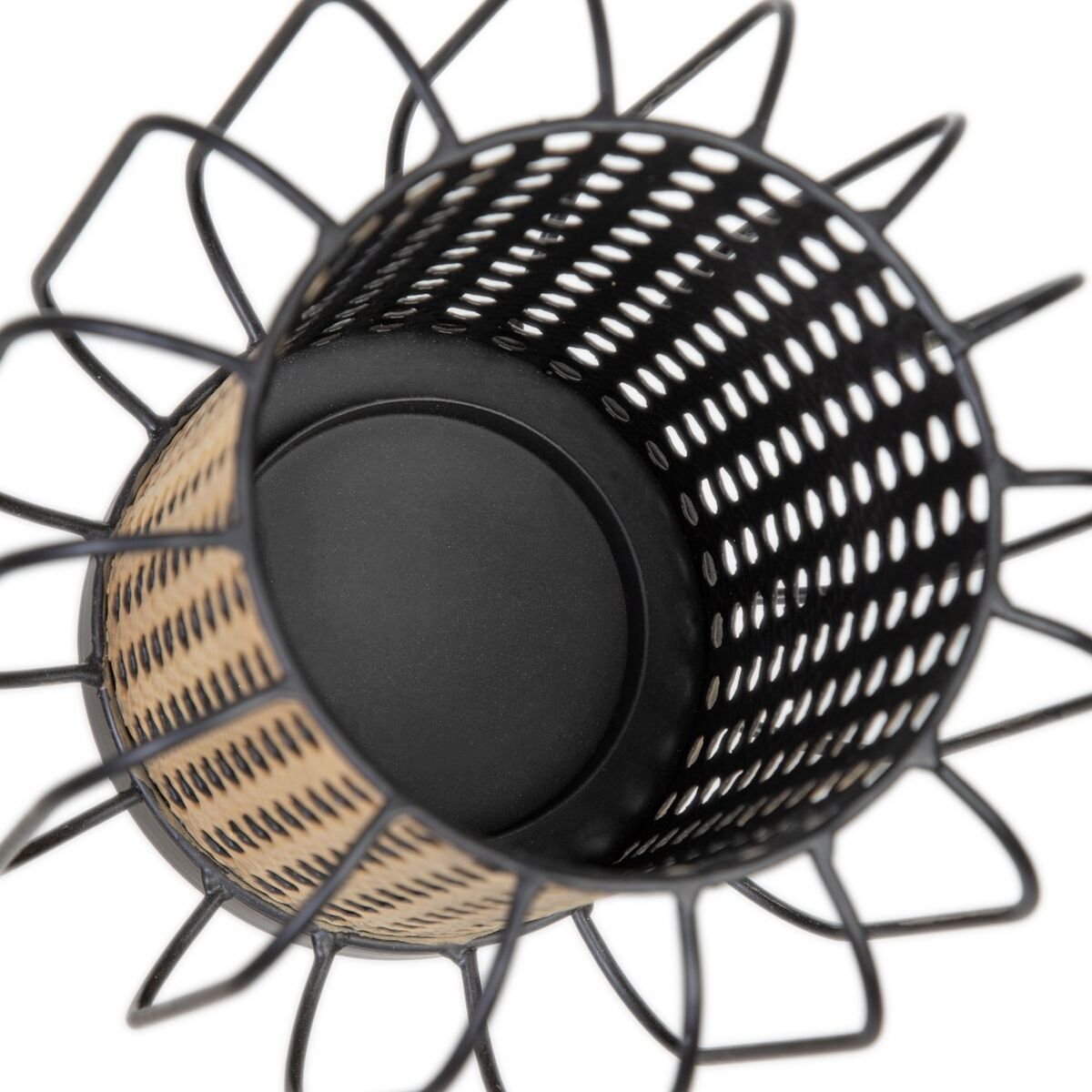 Подсвечник 18,5 x 18,5 x 16,5 cm Натуральный Чёрный Металл-2