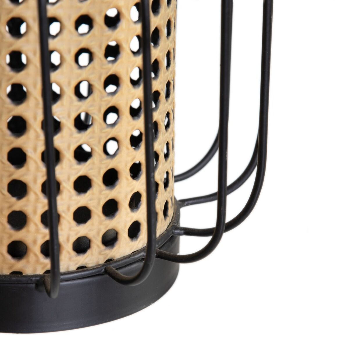 Подсвечник 18,5 x 18,5 x 16,5 cm Натуральный Чёрный Металл-4